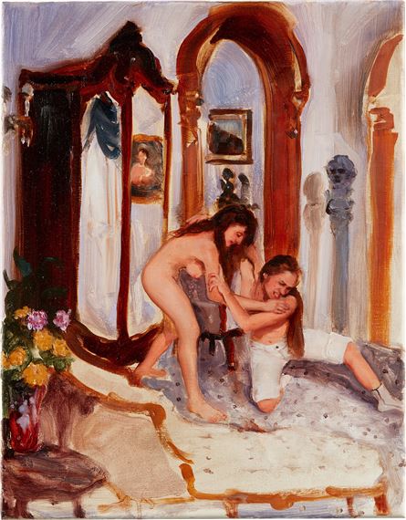 Pollyanna Wrestlers by Jenna Gribbon, Painted in 2018