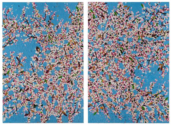 Happy Life Blossom by Damien Hirst, dated 2018