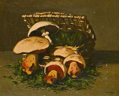 The Basket of Mushrooms by Robert Humblot, 1944