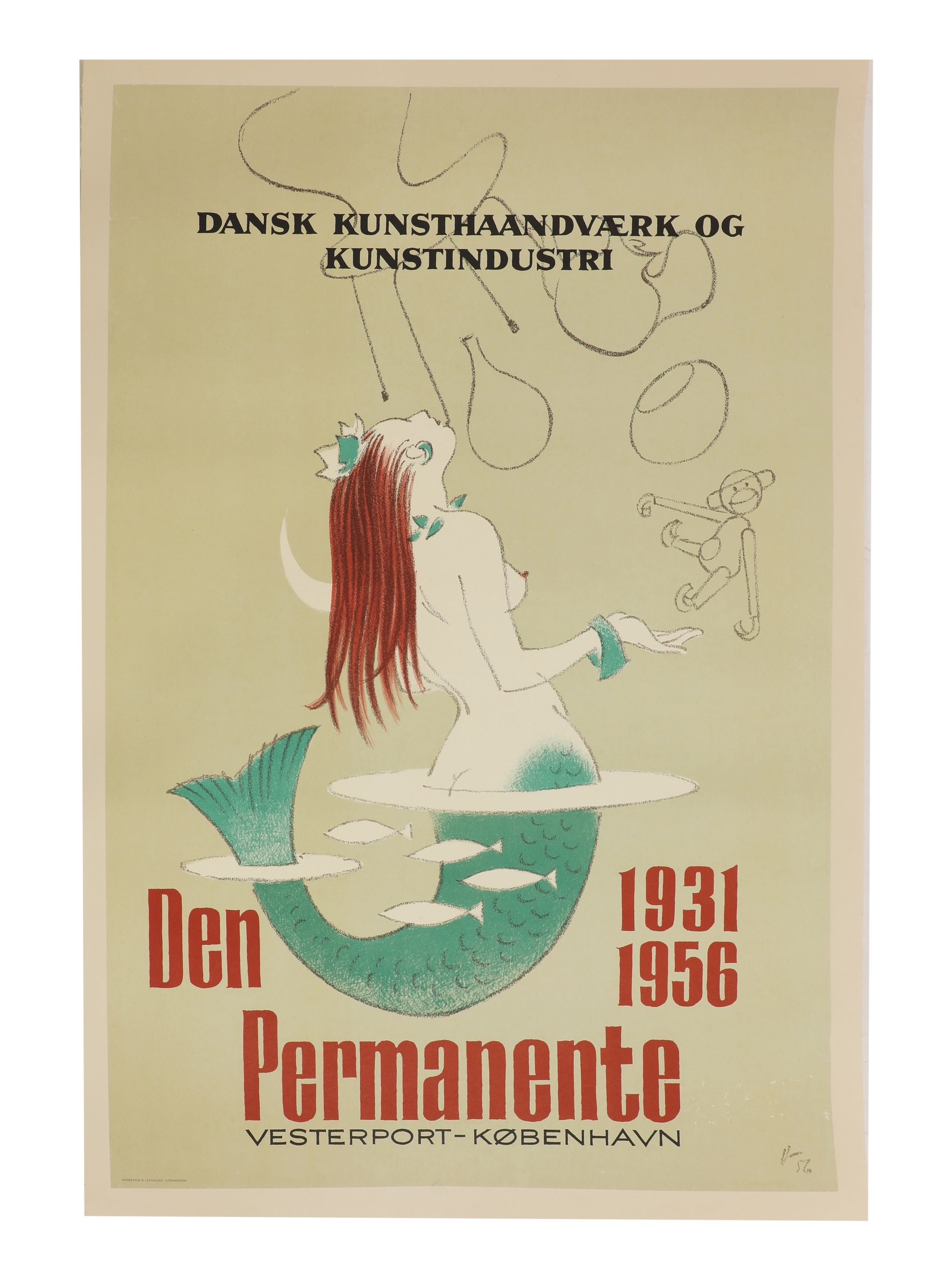 A Danish Arts and Crafts and Industrial Design poster - Arne Ungermann