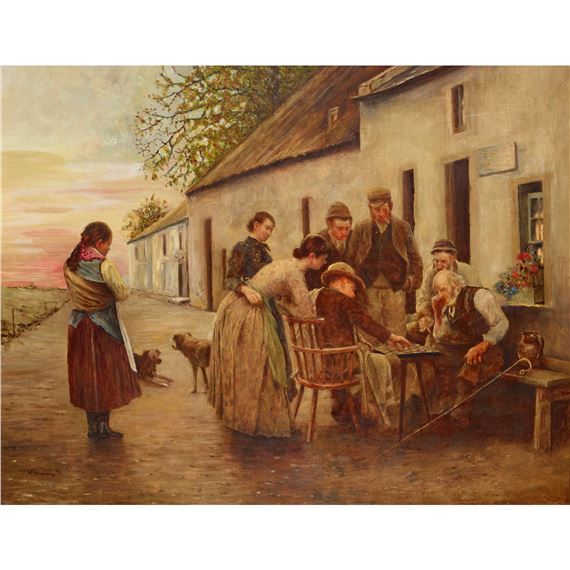 THE VILLAGE CHAMPION by Charles Martin Hardie, 1887