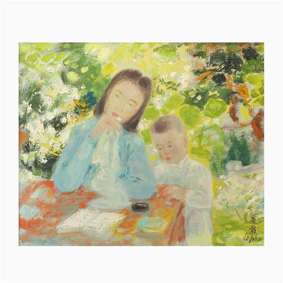 La Lecture by Lê Phổ