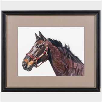 A Group of Three Horse Portraits - Don Grouse