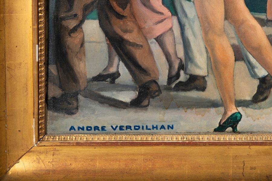 Artwork by Andre Verdilhan, The port of Marseille or "My Country", Made of oil on canvas