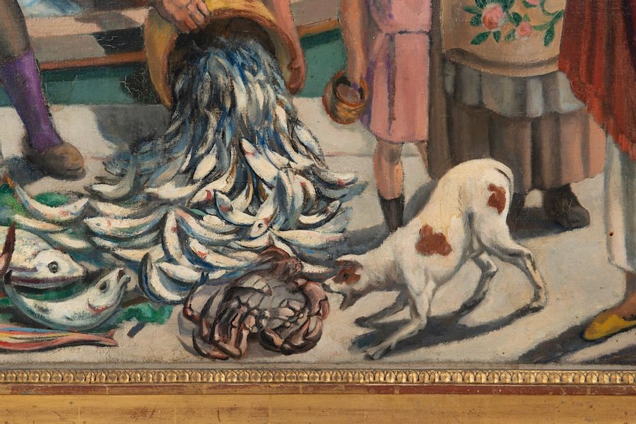 Artwork by Andre Verdilhan, The port of Marseille or "My Country", Made of oil on canvas