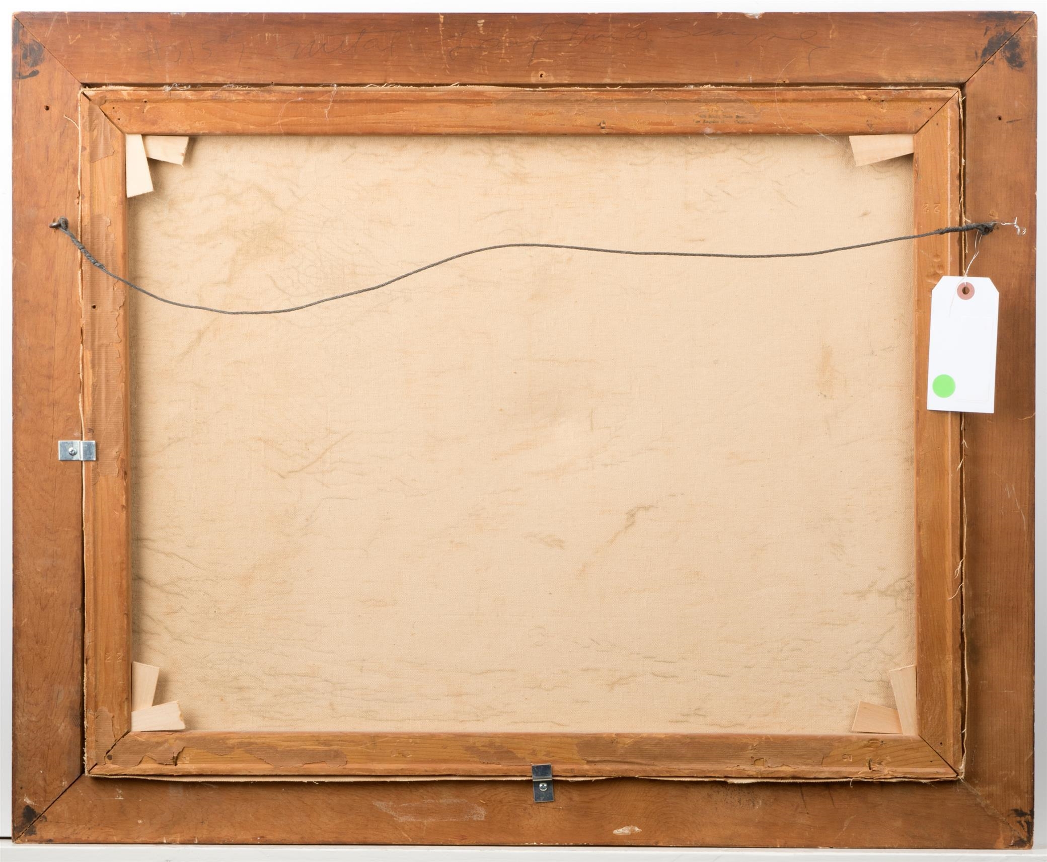 Artwork by Hans Josef Zimmer, Steam engine at a factory, Made of Oil on canvas