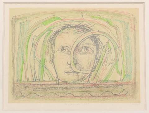 Man tussen grassen by Co Westerik, 1995