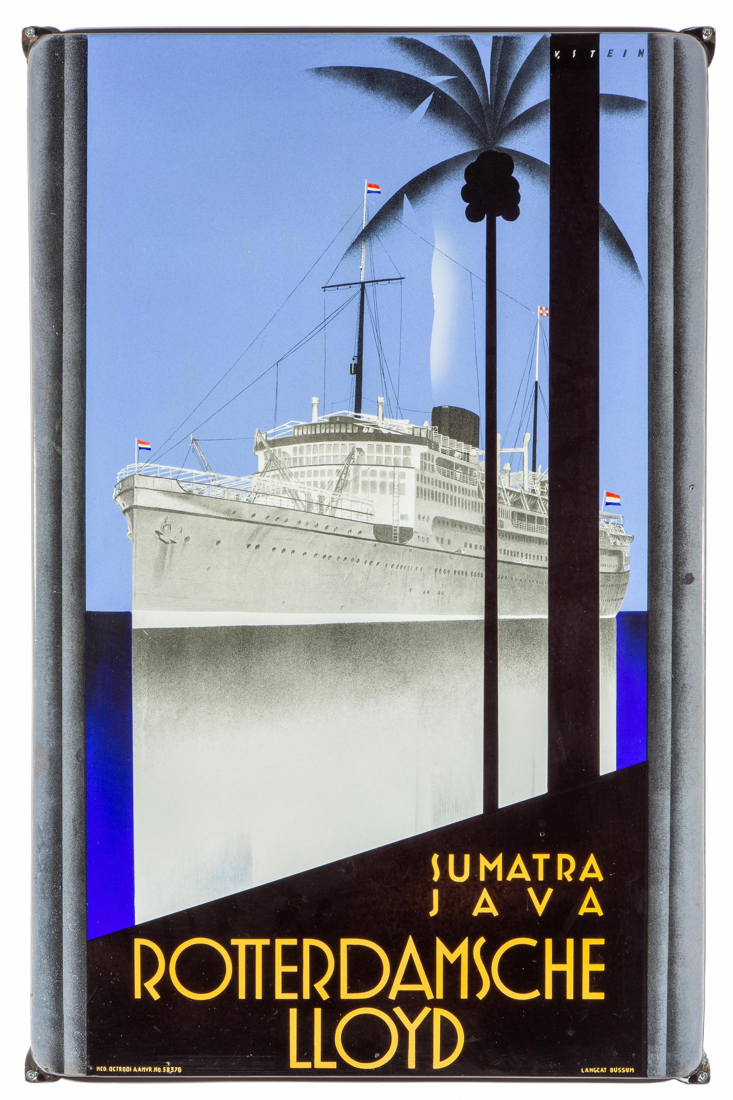 Rotterdamsche Lloyd Ägypten Ceylon Sumatra Java Dampfschifffahrt Plakate A3 308 