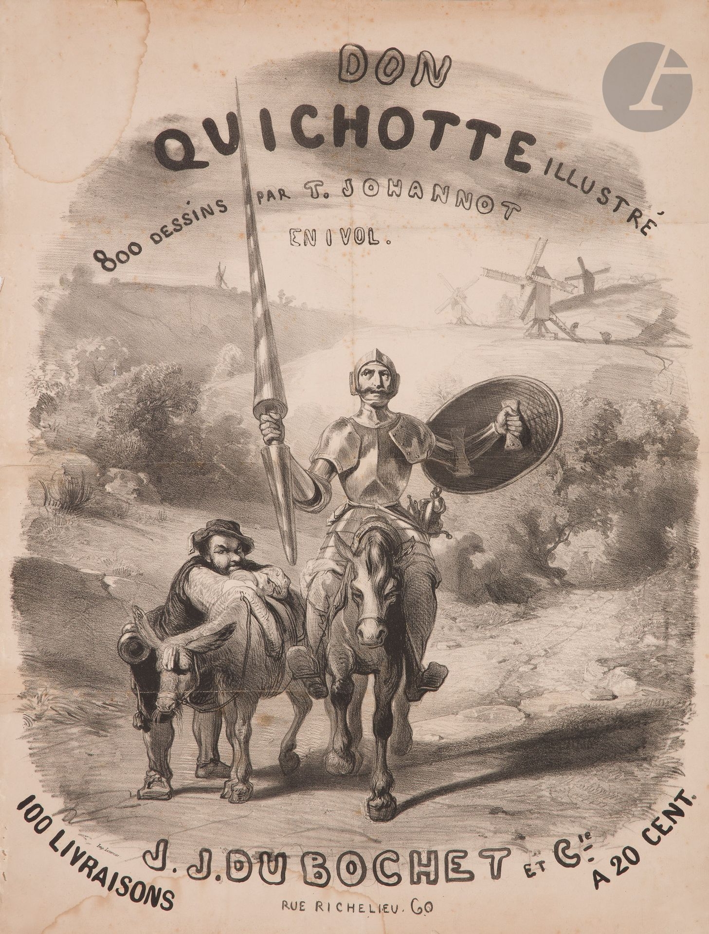 Don Quichotte by Tony Johannot, 1836