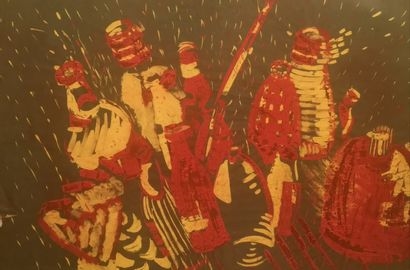 Artwork by Agnieszka Nowinska, Crystal energy, Made of Acrylic on paper