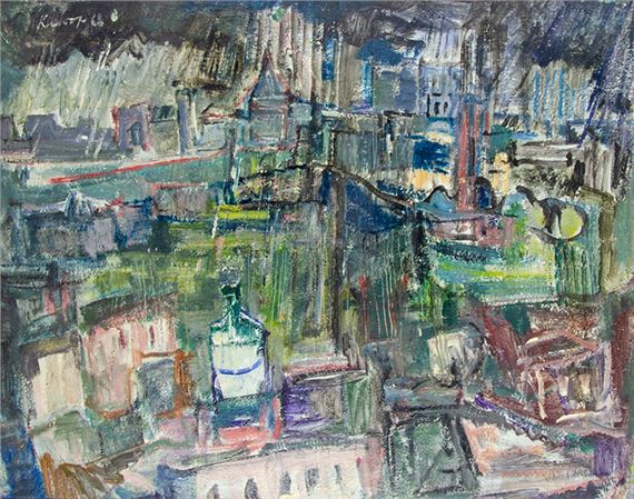 Sevilla im Regen by Willy Knoop, 1963