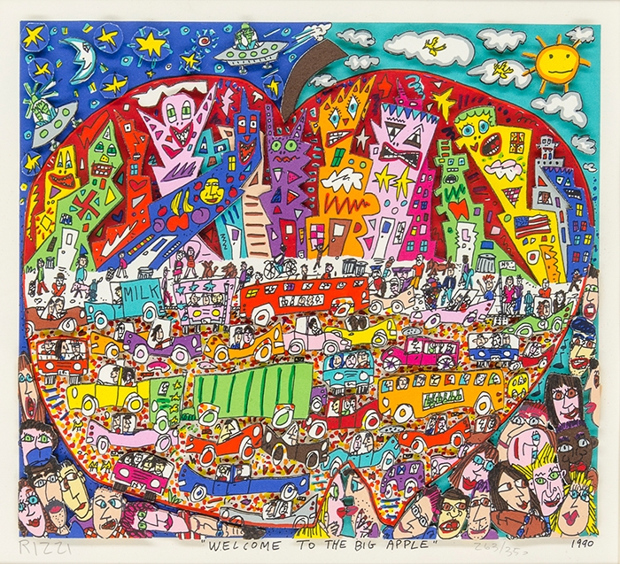James Rizzi | Welcome to the Big Apple (1990) | MutualArt