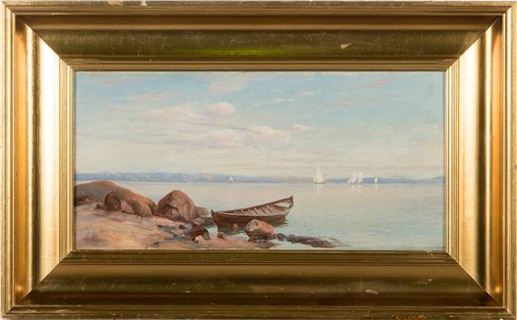Shore view at noon by Eugen Taube, 1893