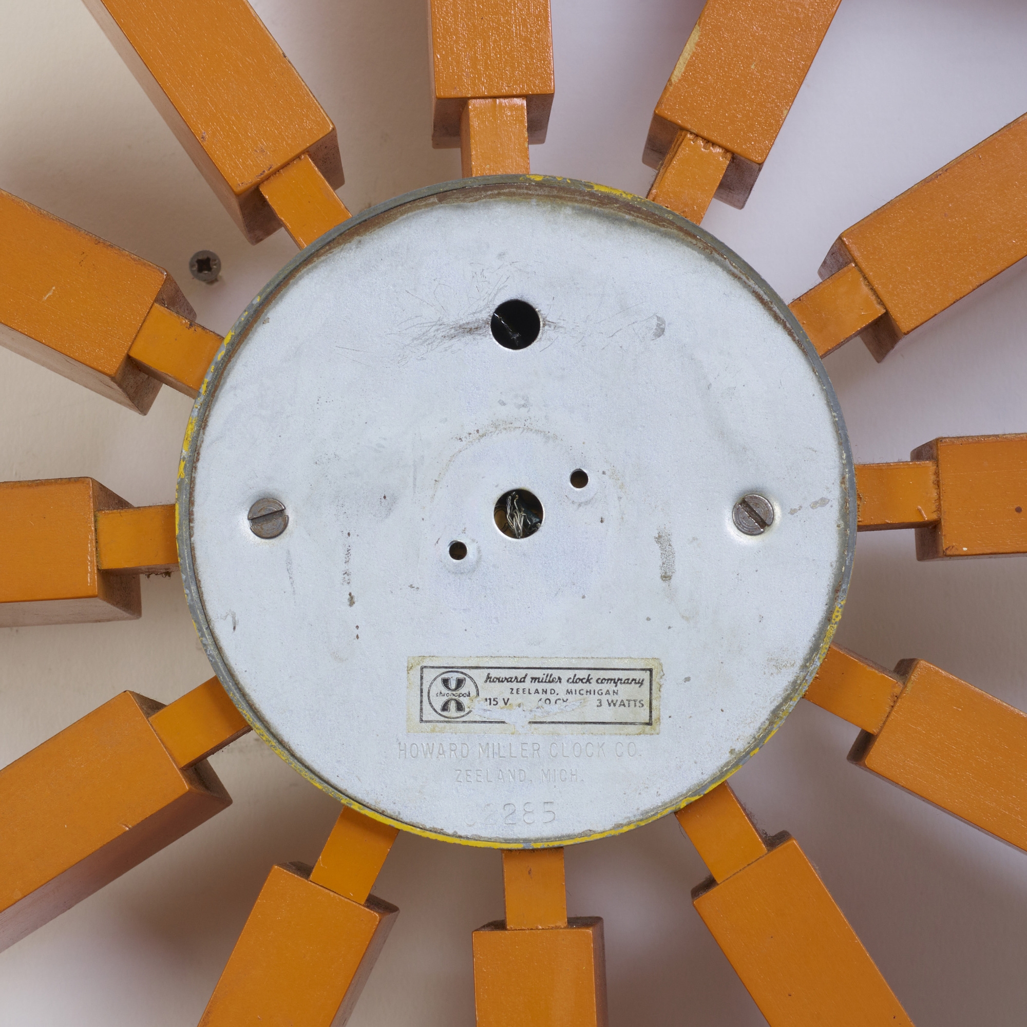 George Nelson | Block wall clock model 2285A, from the Clocks Ahead of ...