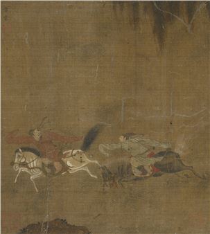 Horse racing illustration - Fang Zong