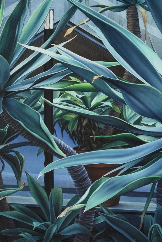 Artwork by Simeon Lagodich, Blue Palm, Made of watercolor on paper