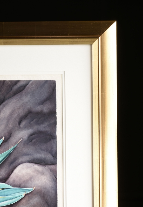 Artwork by Simeon Lagodich, Blue Palm, Made of watercolor on paper