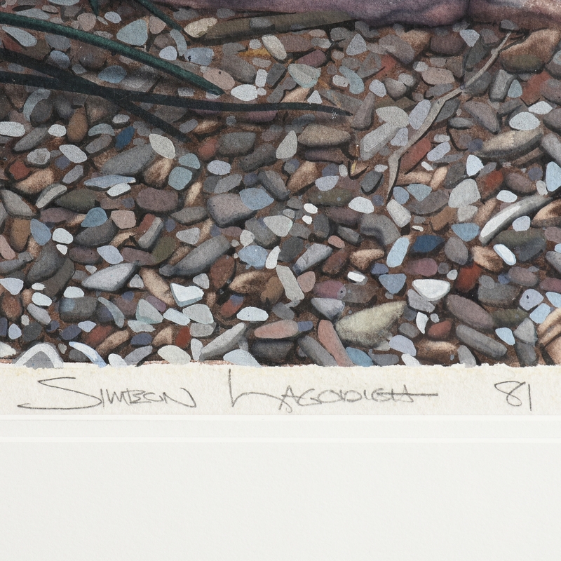 Artwork by Simeon Lagodich, Desert Room, Made of watercolor on paper