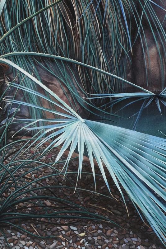 Artwork by Simeon Lagodich, Desert Room, Made of watercolor on paper