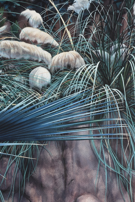 Artwork by Simeon Lagodich, Desert Room, Made of watercolor on paper