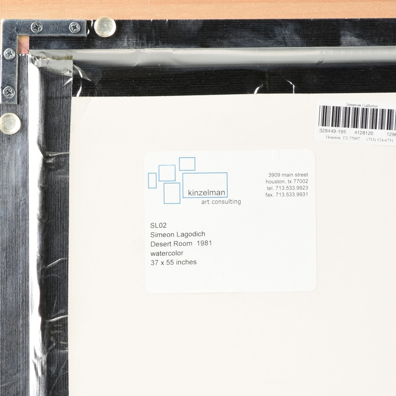 Artwork by Simeon Lagodich, Desert Room, Made of watercolor on paper