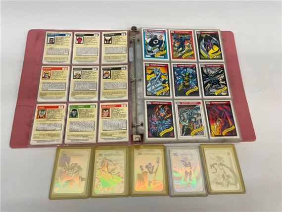 Marvel Comics | 1990 Marvel Comics Complete Set Non-Sport Trading Cards  With 5 Holograms: In a binder complete set in NM-M condition with 5 hologram  cards. (1990) | MutualArt
