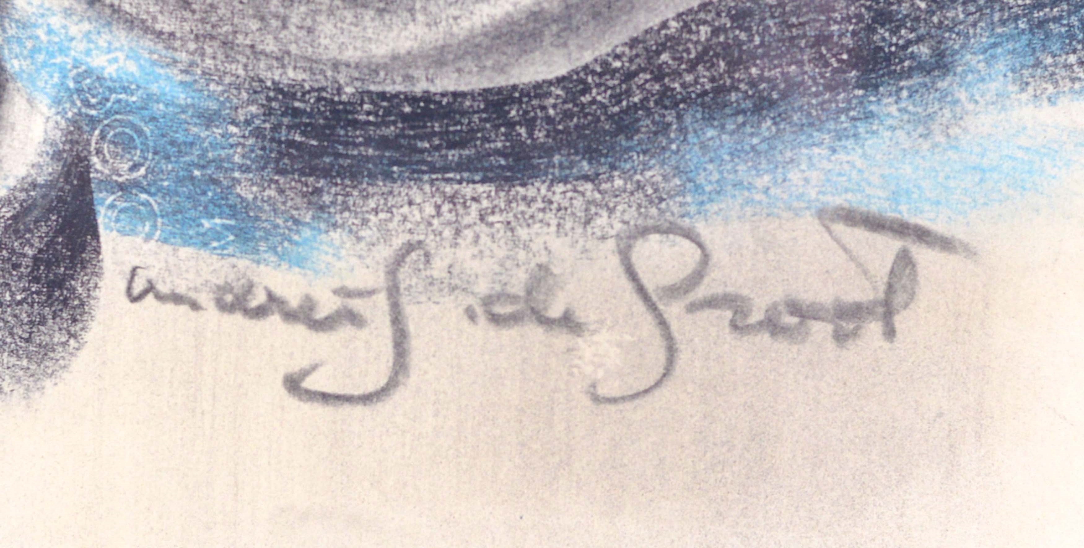 Artwork by Andrée de Groot, Andrée (1908-2001) Nu Fusain sur papier, Made of Charcoal on paper