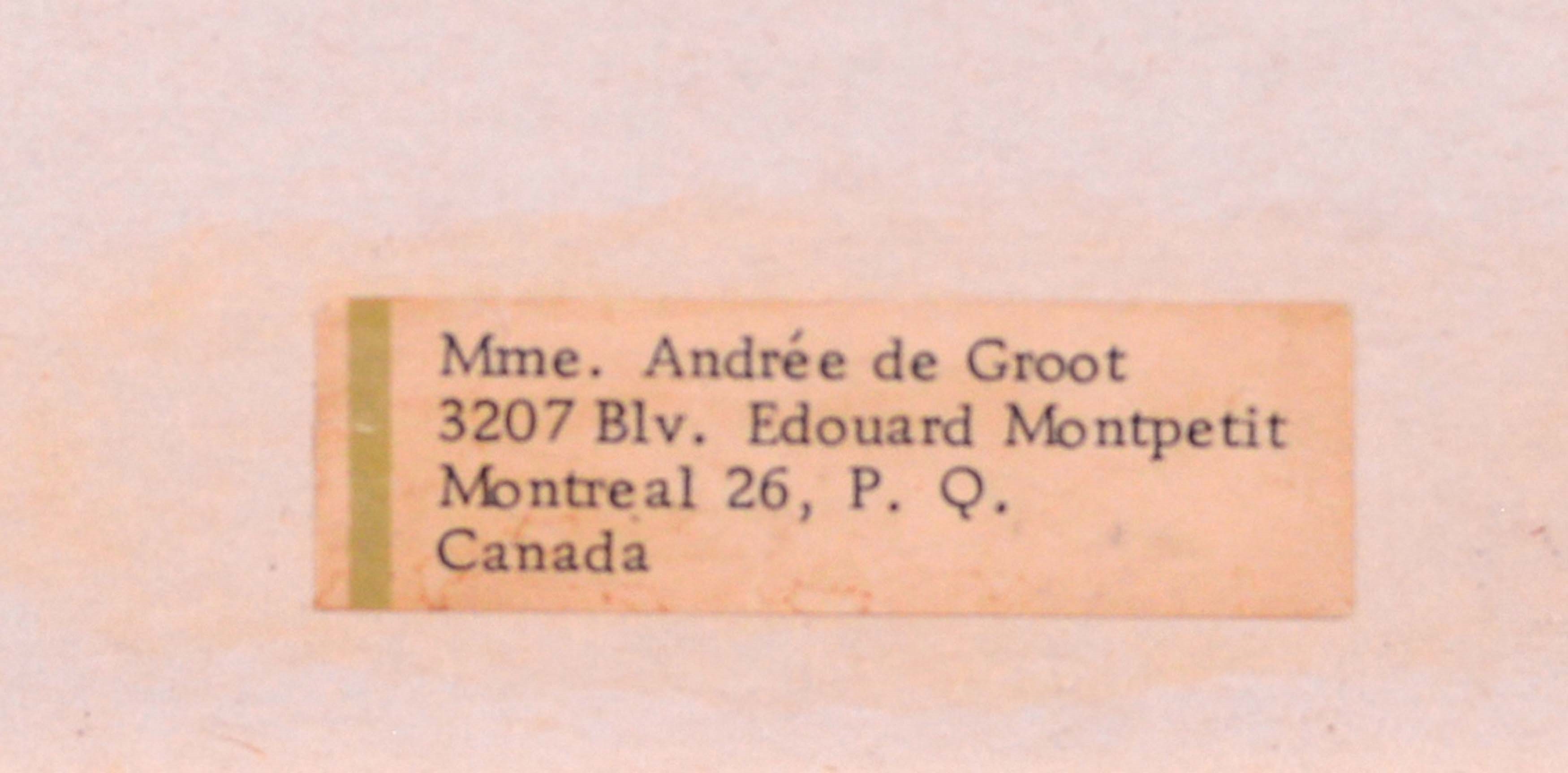 Artwork by Andrée de Groot, Andrée (1908-2001) Nu Fusain sur papier, Made of Charcoal on paper