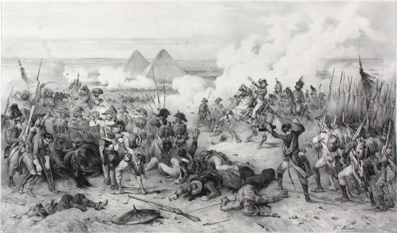 Bataille des Pyramides by Victor Adam, 1798