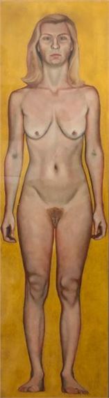 Vincent CORPET (1958). Nude, oil on canvas by Vincent Corpet, dated 90