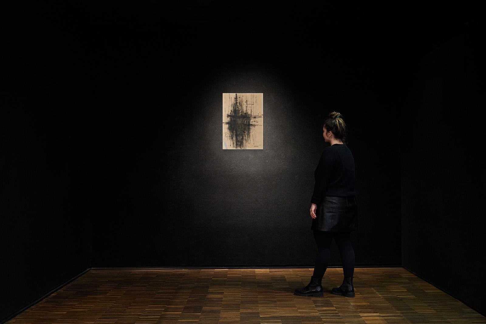 Artwork by Karl Fred Dahmen, Untitled., Made of Ink, charcoal and gouache on vellum