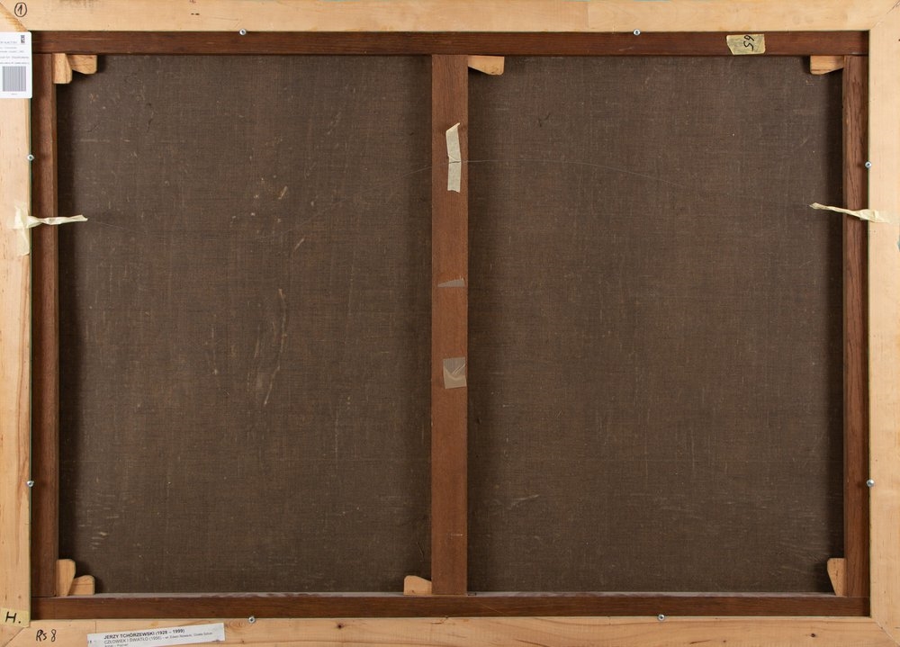 Artwork by Jerzy Tchórzewski, Man and Light, Made of oil/canvas