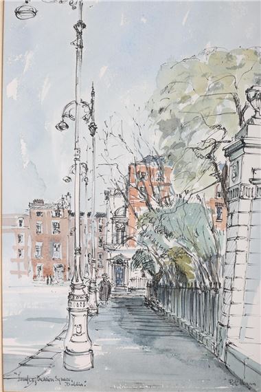 "LAMPS" MERRION SQUARE DUBLIN by Pete Hogan
