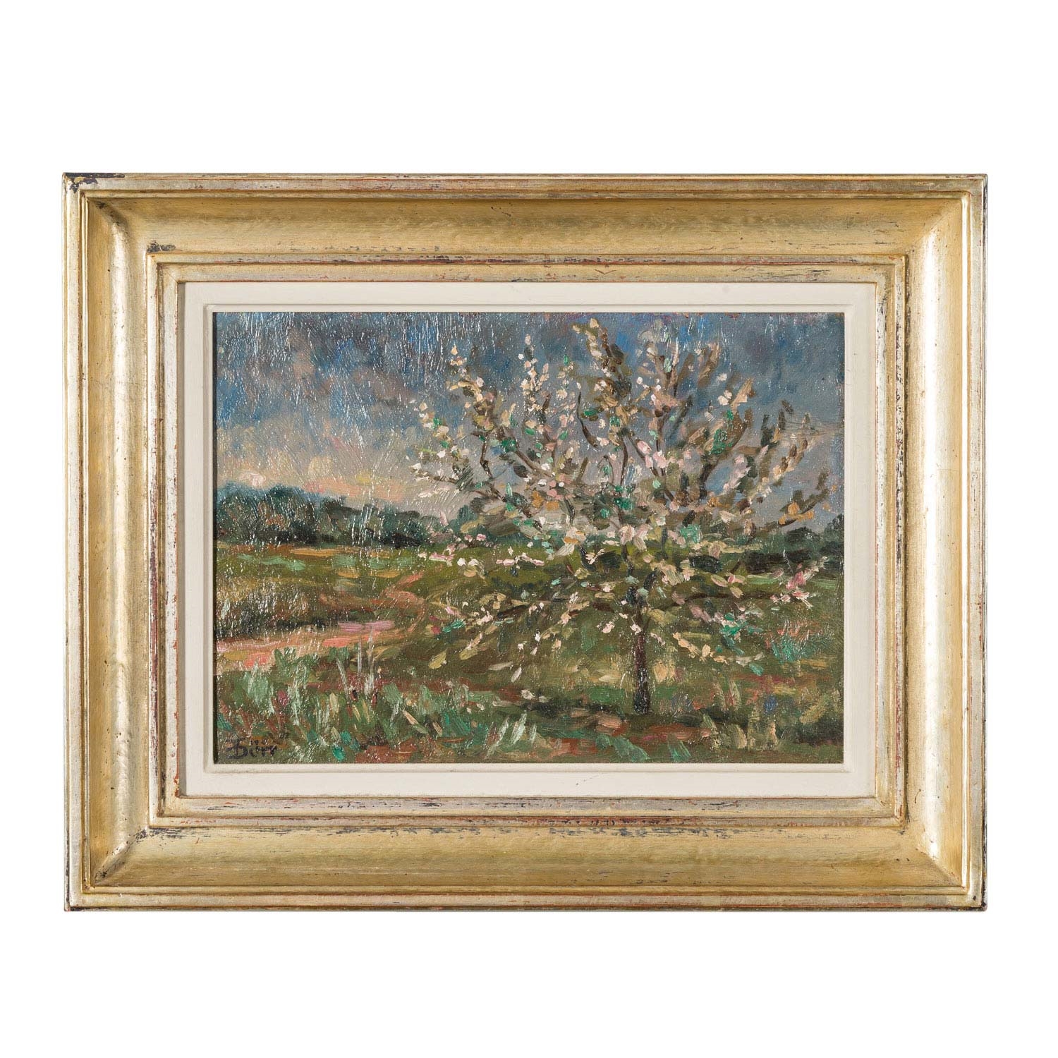 Thomas Friedemann Dürr | Blooming tree in a spring landscape | MutualArt