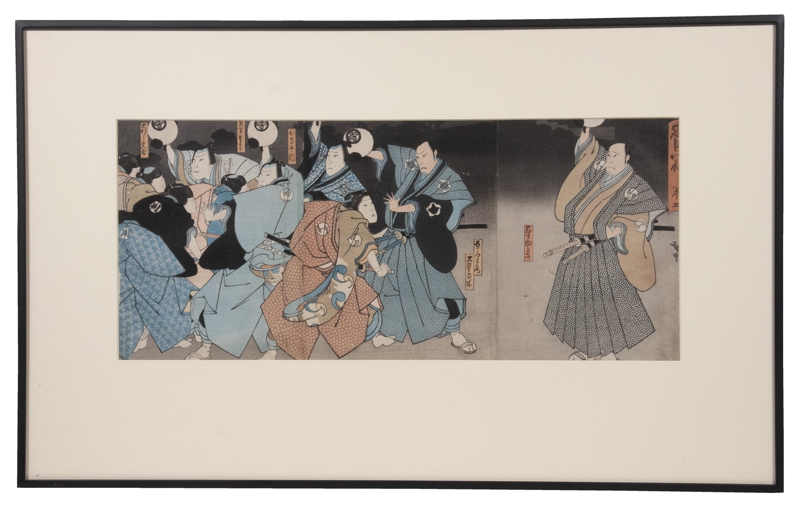 Artwork by Hirosada Konishi, Rare Historical Scene, Made of triptych