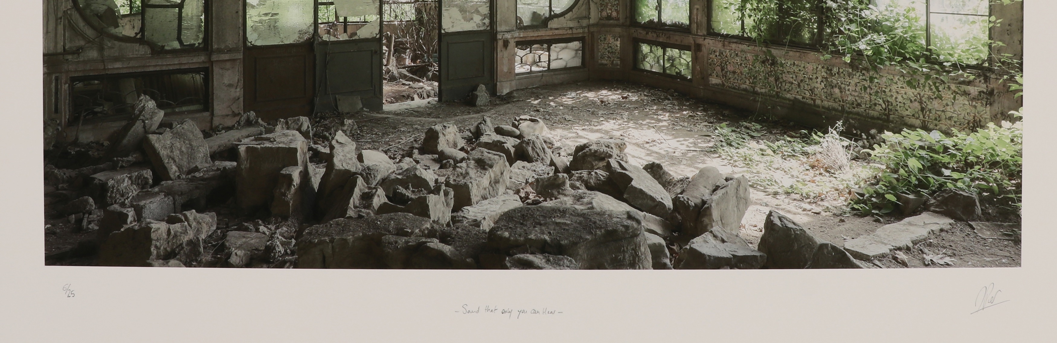 Artwork by Pierre Neret, Sound that only you can hear, Made of Etching paper