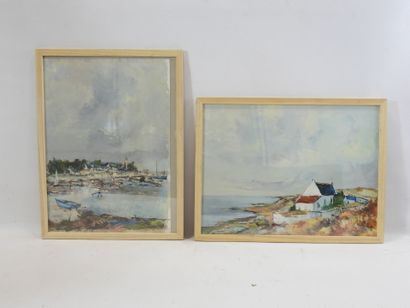 Seaside landscape by Charles  BELBEOC'H