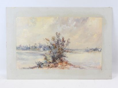 Artwork by Charles  BELBEOC'H, The Loire, Made of Oil on paper