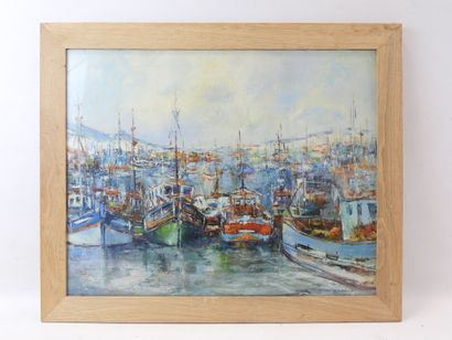 View of the port by Charles  BELBEOC'H