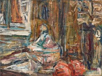 Intérieur aux fruits - Léon Lehmann