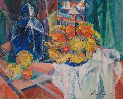 Fruits devant la fenêtre by Vic Stiller, 1953