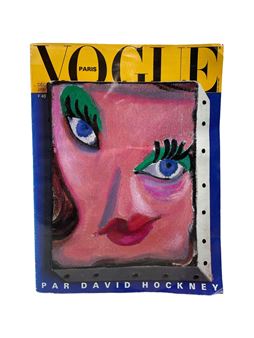 アート・デザイン・音楽 VOGUE PARIS PAR DAVID HOCKNEY David Hockney Paris Vogue Original Vintage Poster