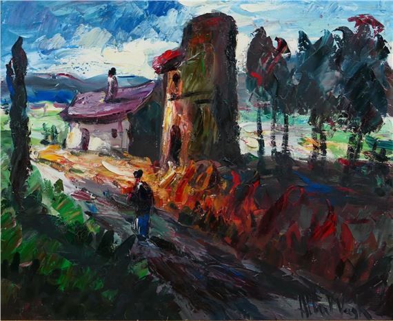 Paysage à la maison by Albert Vagh Weinmann