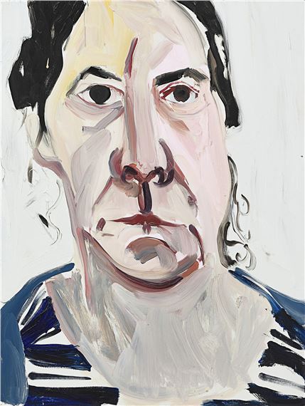 Self-Portrait I, March by Chantal Joffe, dated 2018