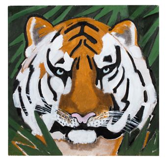 Portrait de tigre - Jacques Chalom des Cordes