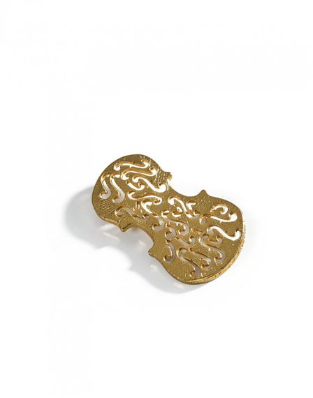 Broche En Forme De Violon - Bijou Vintage Occasion