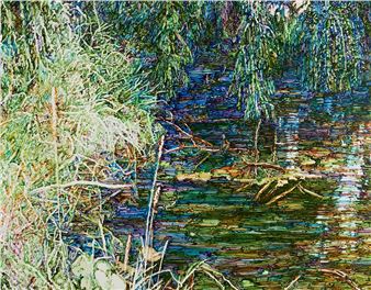 Dan Ziembo &quot;Steelbrook I&quot; Painting on Canvas - Daniel Ziembo