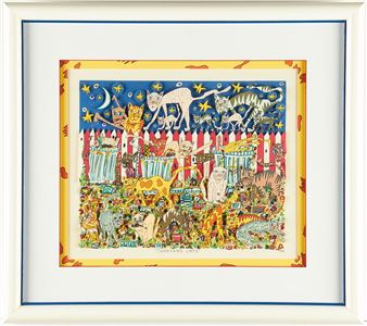 James Rizzi | James Rizzi Junkyard Cats 3D Serigraph | MutualArt