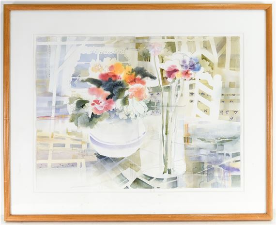 Dimensions: (Frame) H 31.5" x W 39.5" - Dorothy Ganek