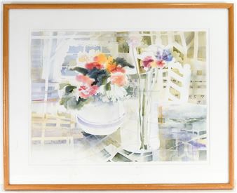 Dimensions: (Frame) H 31.5" x W 39.5" - Dorothy Ganek